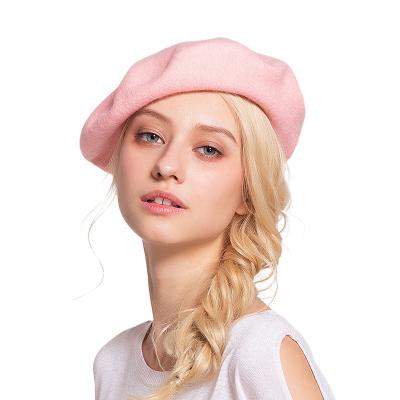 China Character hat for women2020New autumn and winter wool beret Korean style casual wool yarn warm and comfortable hat painter for sale