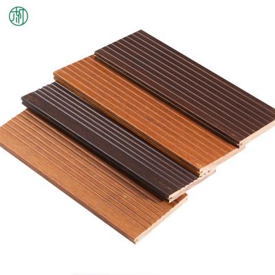 China Wholesale Size Modern Outdoor Anti-corrosion Wear Resistant Groove Garden Plank Heavy Duty Bamboo Wooden Road Decoration for sale