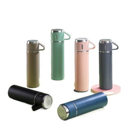 China Wholesale High Portable Business Appearance Level 304 Stainless Steel Thermos Cup Incorporated Stainless Steel Flask Gift Set Surpass Each Other for sale