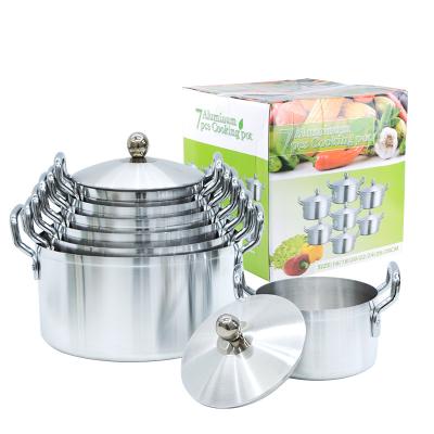 China Wholesale High Quality Goods Stocked and Beautiful Casserole Sets Cheap OEM Aluminum Induction Cookware Sets, Kitchen Cookware Baking for sale