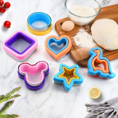 China Hot Selling Stocked Dinosaur Cookie Mold Sandwich Cutter and Vegetable Sealer Fruit Cookie Cutter for Kids DIY Bakeware Tools for sale