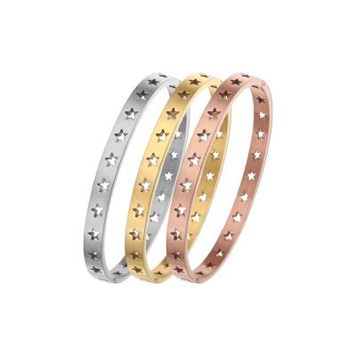 China TRENDY Stainless Steel Bangle Blanks Gold Plated Stainless Steel Bangles For Women/Men Bangles Silver 316 Stainless Steel Bangle for sale