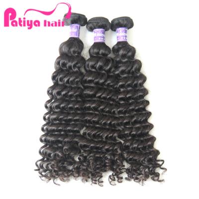 China Natural Deep Wave Hair By Bundle Order Raw Virgin Hair Online Malaysian Hair 9a Grade Double Weave Weave Weft for sale