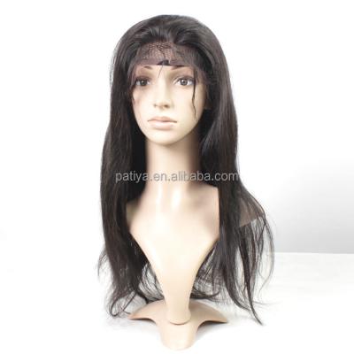 China Wig Cap with Combs & Straight Adjustable Straps Full Lace Wig With Baby Hair 12 14 16 18 20 22 24 26 Inch Brazilian Virgin Human Hair Full Lace Wigs 100 for sale