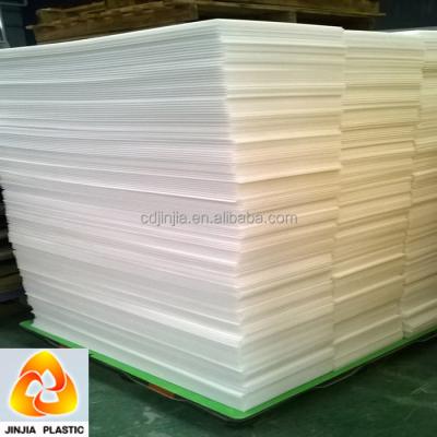 China Translucent Corrugated Plastic Advertising Board Cardboard Sheet for sale