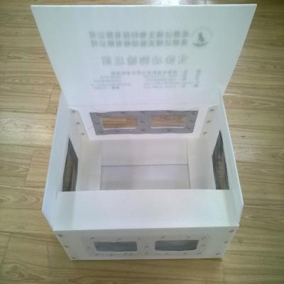 China Recyclable Plastic PP Material Corrugated Sheet Turnover Boxes For Transporting Lab Animals for sale