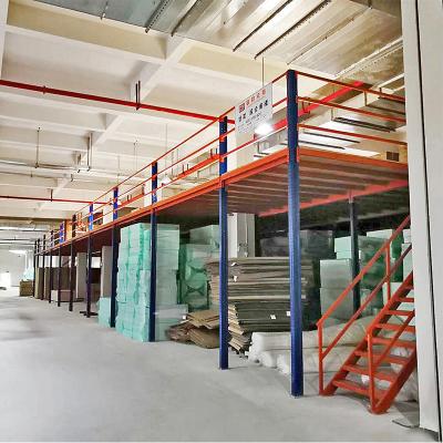 China Multi Level Corrosion Protection Industrial Steel Platform Warehouse Mezzanine Storage Rack Mezzanine Floor Rack for sale