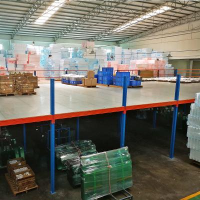 China Warehouse Platform Steel Structure Corrosion Protection High Quality Mezzanine Platform Solid And Reliable Support for sale