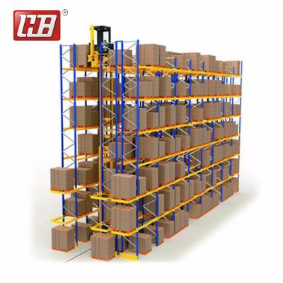 China Corrosion Protection High Space Utilization Narrow Aisle Drive In Heavy Duty Racking System Design for sale