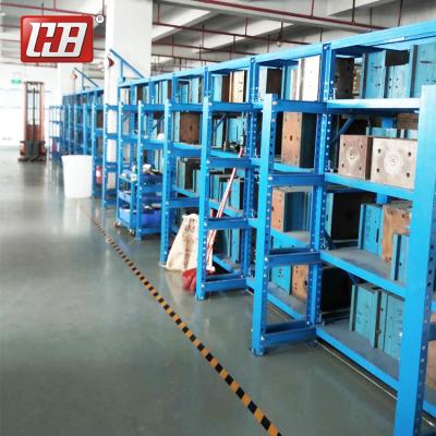 China Corrosion Protection Simple Structure Warehouse Cheap Heavy Die Injection Molding Steel Storage Racks for sale