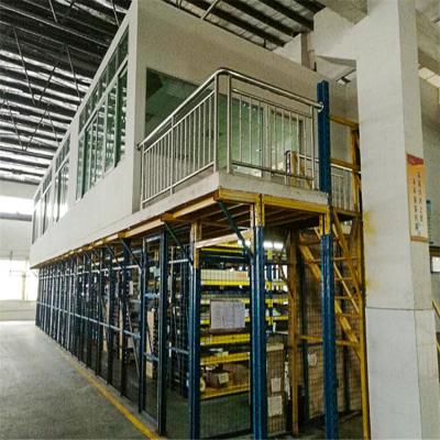 China New Design Corrosion Protection Warehouse Mezzanine Floor Racking System, Heavy Duty Storage Racks With Desk for sale