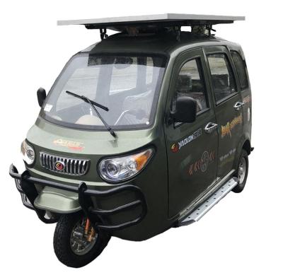 China China  YAOLON adult Xiaofeilong Tricycles with new energy solar panel 3 Wheel passenger electric motorcycle tricycle for sale