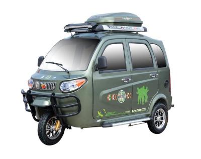 China Hot Selling New Energy Solar Panel Electric Scooter Closed Cabin Motor Tricycle for sale