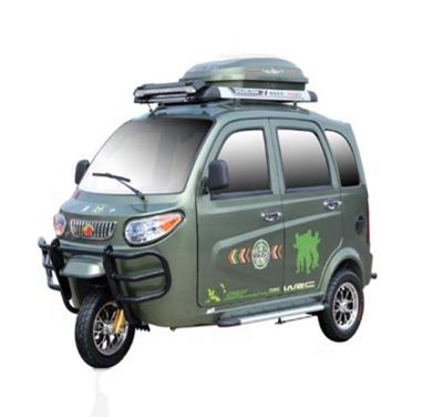 China 200w Motorized Driving Type Three Wheel Rickshaw Enclosed Body Adult Tricycle Motor Kit for sale