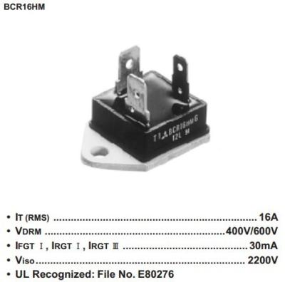 China TIPO ISOLADO USO do PODER MÉDIO de BCR16HM, TIPO DE VIDRO módulo do PASSIVATION de poder de MITSUBISHI IGBT à venda