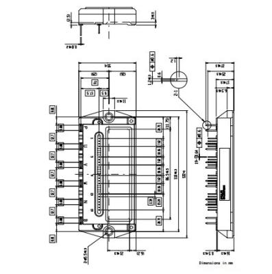 China IGBT-Machtsmodule 7MBP50TEA060-50 de Module van de de reeks igbt-IPM FUJITSU IGBT Macht van Econo IPM Te koop