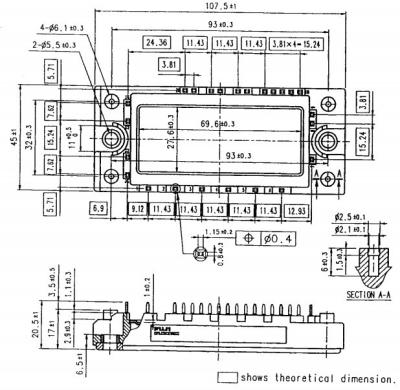 China IGBT-Module van de de Modulefujitsu IGBT Macht van de Machtsmodule 7MBR20SA060A de Macht Geïntegreerde Te koop