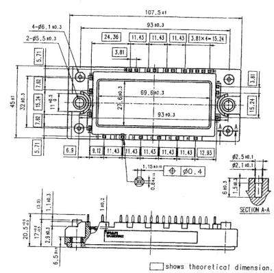 China IGBT-de Module van de de Modulefujitsu IGBT Macht van de Machtsmodule 7MBR20SA060D-01 IGBT Te koop