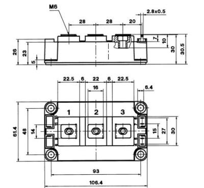 China IGBT-de Module van de de Modulefujitsu IGBT Macht van de Machtsmodule SKM400GB128D SPT IGBT Te koop