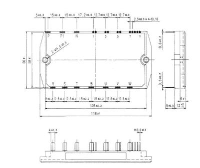 China IGBT Power Module 7MBR50LA060Y Power Integrated Module (PIM) FUJITSU IGBT Power Module for sale