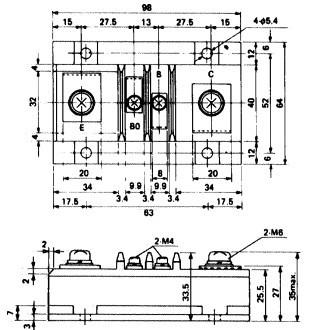 China ETN81-060 BIPOLAR TRANSISTOR MODULES Rating and Specifications FUJITSU IGBT Power Module for sale