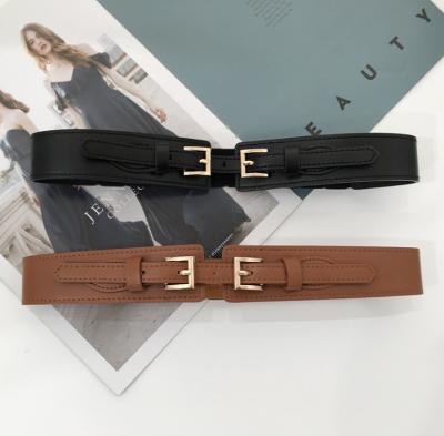 China Double Wide Elastic Buckle Strap Elastic Waist Belt for sale