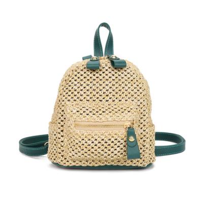 China None Shapes Mini Straw Woven Backpack Crossbody Bag for sale