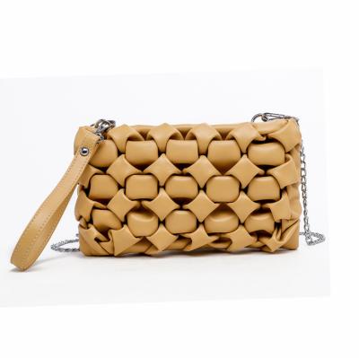 China Chic Handheld Quilted Single PU Bag With Chain for sale