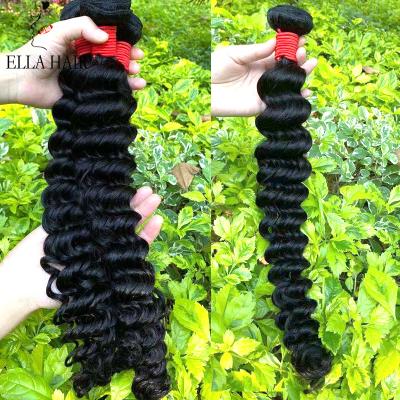 China China Luxury Suppliers Sell 100% Virgin Unprocessed Cuticle Aligned Hair Extension Hair 10A Deep Wave for sale