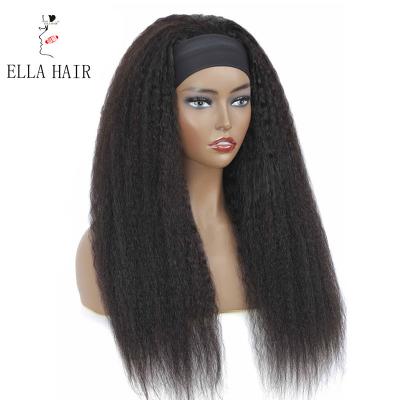 China Luxury Free Head Band Hair Wigs,100% Wigs,Brazilian Straight Curly Hair Band Headband Wig Hair Wigs For Black Women for sale