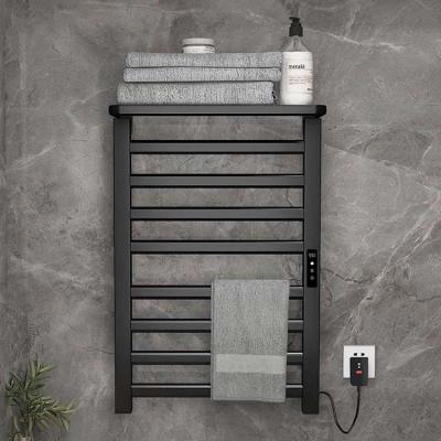 China Wall Mounted Towel Rack Heater Electric Towel Rack Bathroom Towel Shelf Water Heating Drier for sale