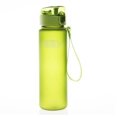 China Tritan 560ml Sport Plastic Bottle Water Sustainable Time Management Water Bottle With Rope for sale