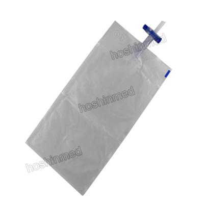 China Disposable 1000ml PVC Gas Collection Bag With T Valve for sale