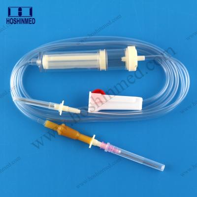 China Good Quality Medical PVC Tube Blood Transfusion Set With 20 drops/ml Drip Chamber for sale