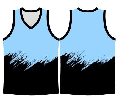 China Basketball Antibacterial Wear Sublimation Custom Logo Design For Basketball Tank Top T-shirt for sale