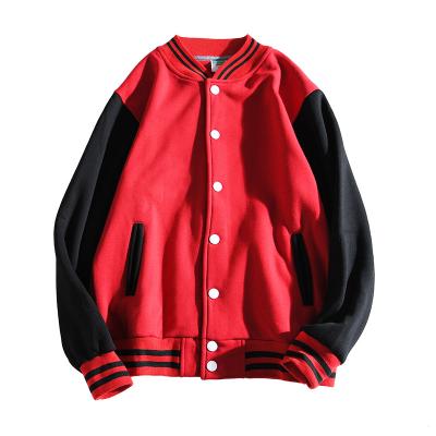 China Breathable Custom Heavy Cotton Sports Baseball Coat Teams Fashion Blank Workout Baseball Jackets for sale