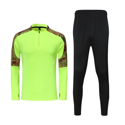 China Wholesale Breathable Long Sleeved Soccer Basketball Club Training Suit Cheap Long Sleeved Competitive Tracksuit for sale