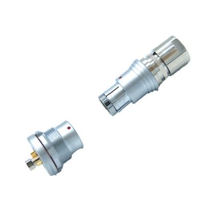 China Brass with nickel-plated metal circular push-pull connector compatible for automotive for sale