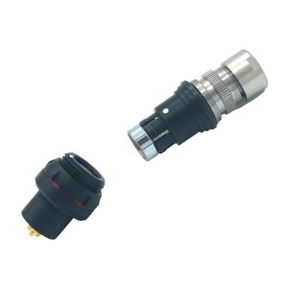 China Brass With Nickel Plated 10 Pin Connector Waterproof Male Female Magnetic Male Circular Connector for sale