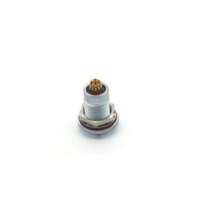 China Brass with db9 automotive connector gx16 8 pin push pull PCB nickel plated contacts circular connectors for sale