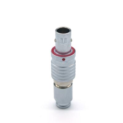 China Brass With Nickel Plated Auto Cable Connectors Industrial Push Pull Connector Plug for sale