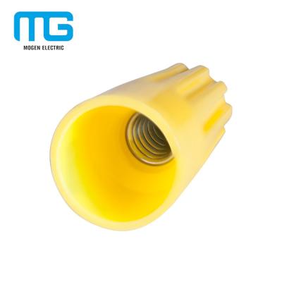 China Mogen Automotive 100 Pack Yellow SP4 Screw Twist On Wire Connectors for sale