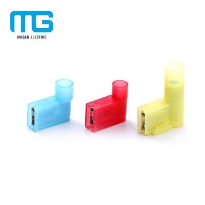 China Industrial Red Nylon Flag Crimp Plating Tin Brass Insulated Female Disconnects for sale