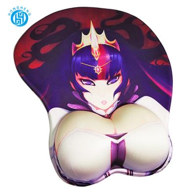 China wholesale soft chest 3d sexy anime radiation protection low price nerd mouse pad mouse pad sublimable for sale