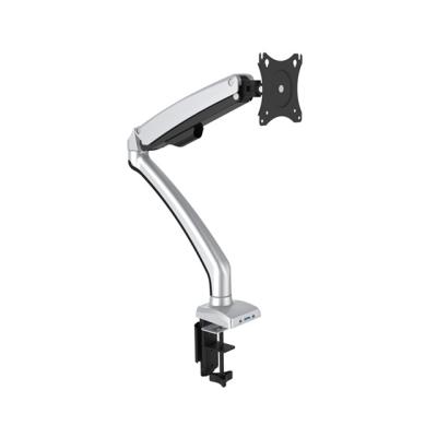 China Adjustable Single Monitor Spring (Height) Aluminum Slim Monitor Arm Mount Mechanical Stand for sale