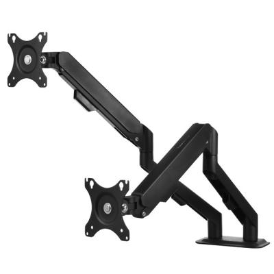 China (Size) 75*75/100*100 VESA Swing Dual Poles Adjustable LCD Computer Display Shock Absorber Monitor Arm for sale