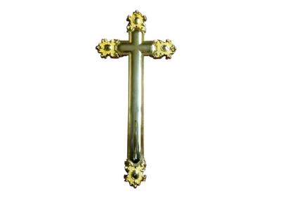 Chine × funèbre adapté aux besoins du client 20,8 cm de la taille 44,8 de décoration de crucifix en plastique de cercueil à vendre