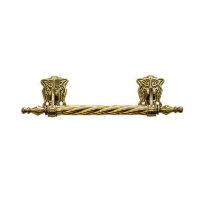 China Zamak Metal Golden Casket Handle Zinc Alloy Material European Style for sale