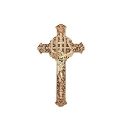 Chine Couleur croisée d'or de crucifix pp de Jésus 3# de cercueil matériel croisé du cercueil à vendre