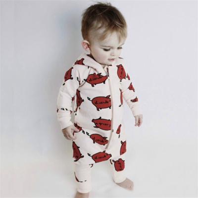 China Breathable Outdoor Lovely Floral Baby Romper Waffle Baby Romper High Quality Sleeve for sale